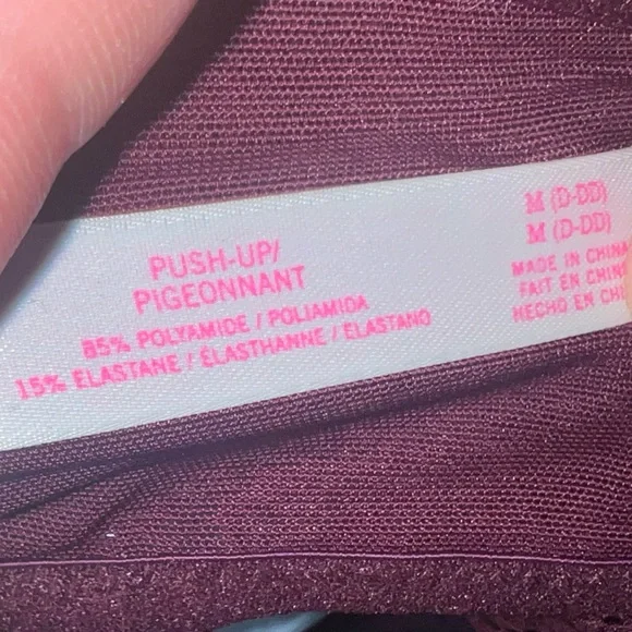 Victoria Secret Pink | Lace High Neck Push Up Bralette Women's Size M - Picture 6 of 8